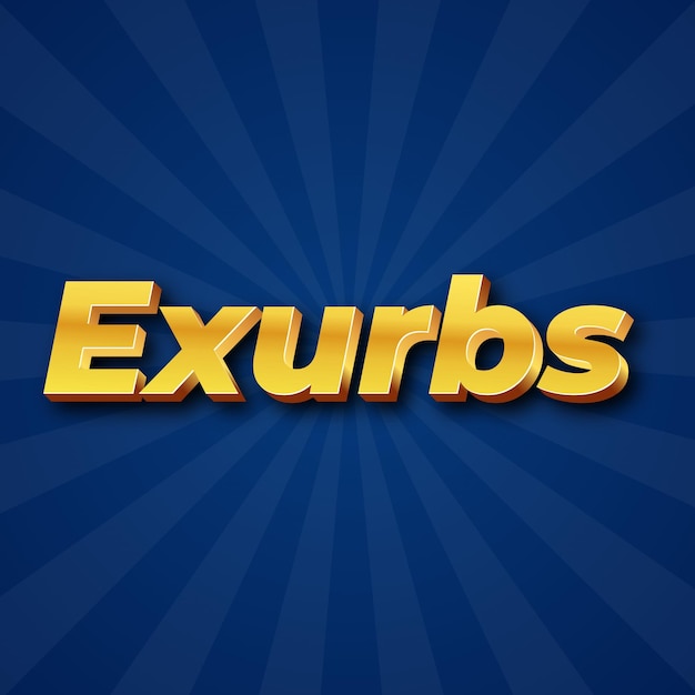 Exurbs text effect gold jpg attractive background card photo