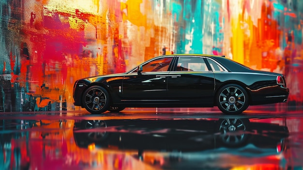 Eye catching luxurious car created by Artificial intelligence