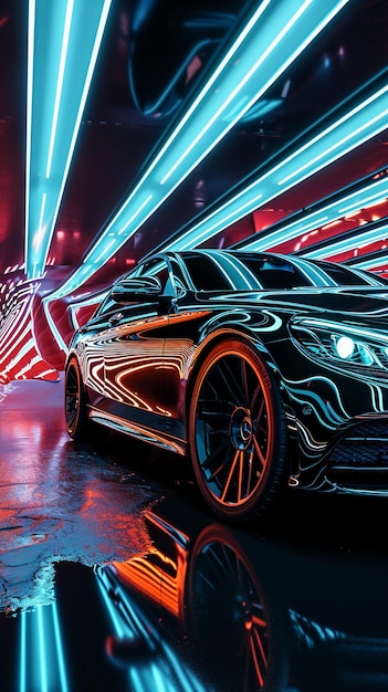 eye catching luxurious car created by artificial intelligence