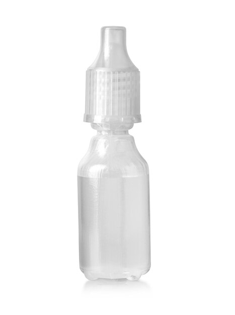 Eye drop bottle isolated