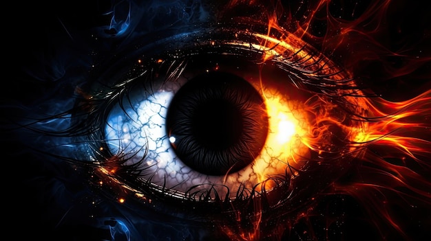 The eye of the fire