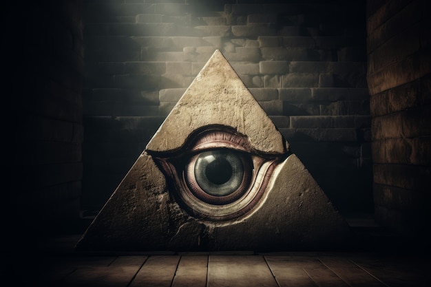 神の眼のピラミッド アイを生成する