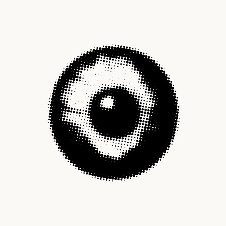 Photo eye halftone design