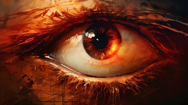 eye illustration background pupil and iris design