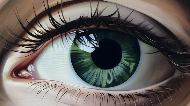 Eye illustration background pupil and iris design