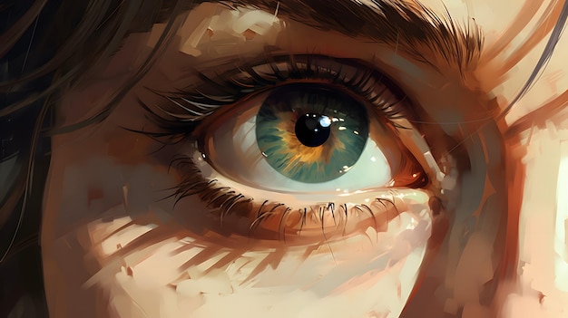 Eye illustration background pupil and iris design