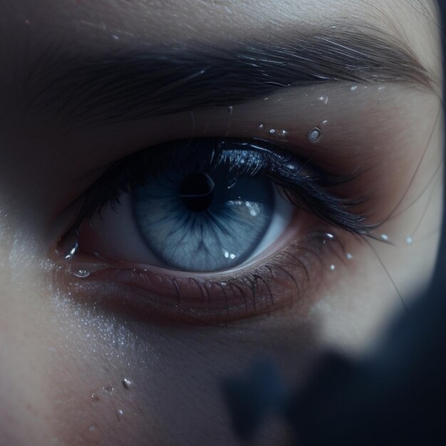 Premium AI Image eye iris female eye decor eyelid surgery