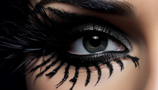 eye lashes black mascara