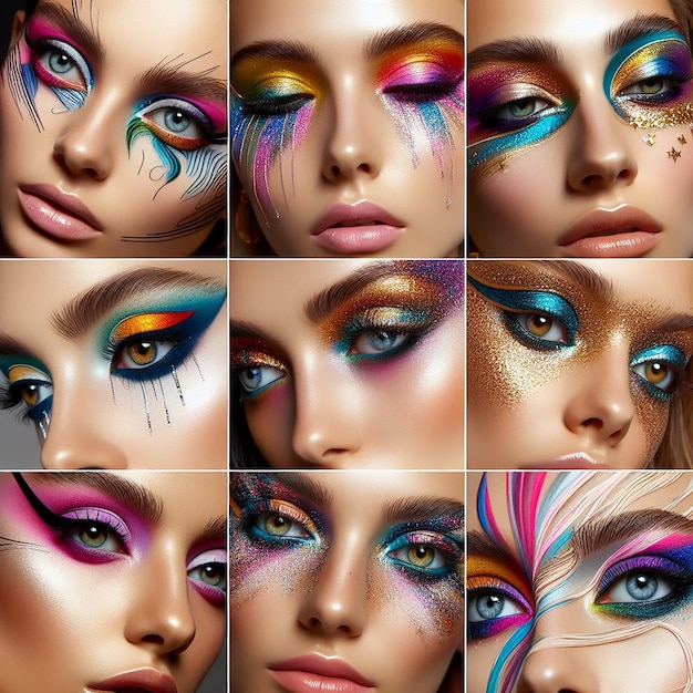 Eye makeup image background