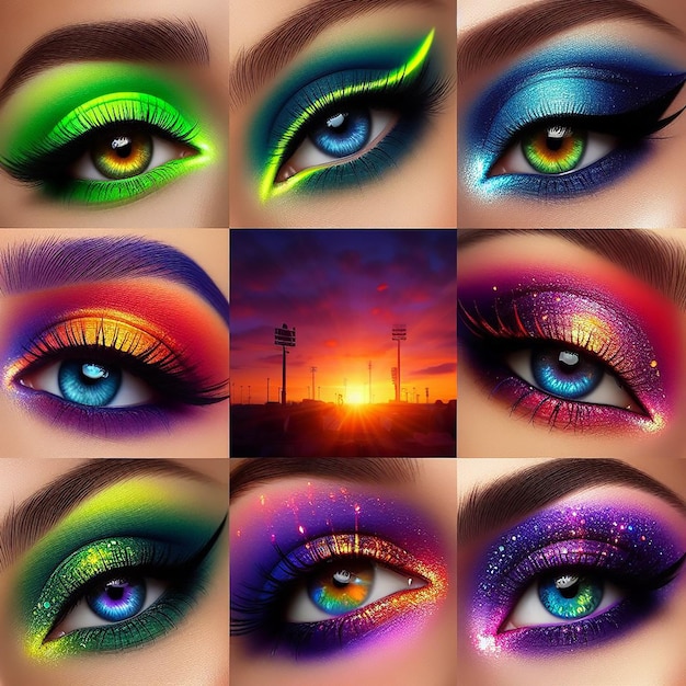 Eye makeup image background