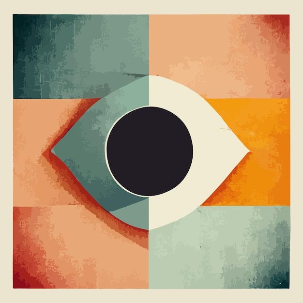 Photo eye pattern geometry background abstract geometric background colorful geometric illustration