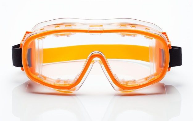 Eye Protection on White Background