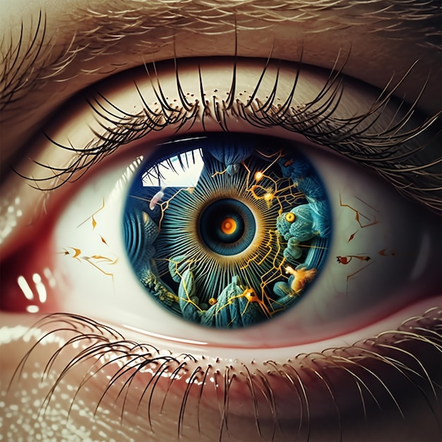 Premium AI Image  eye vision The future of vision and eye