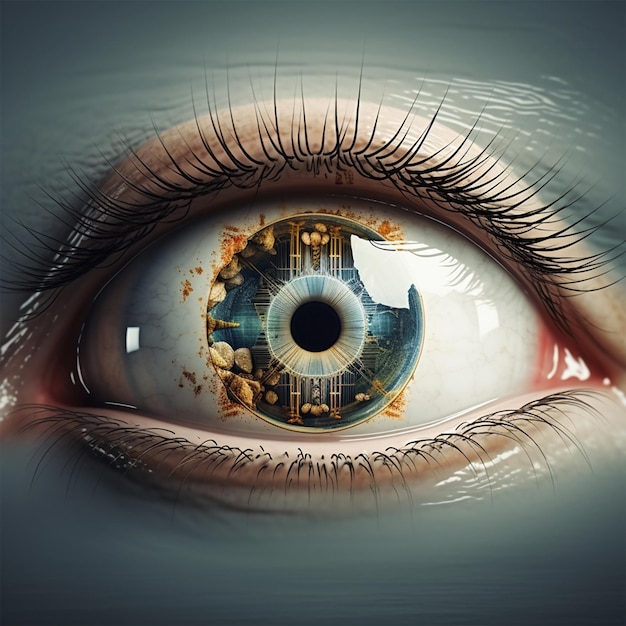 Premium AI Image  eye vision The future of vision and eye
