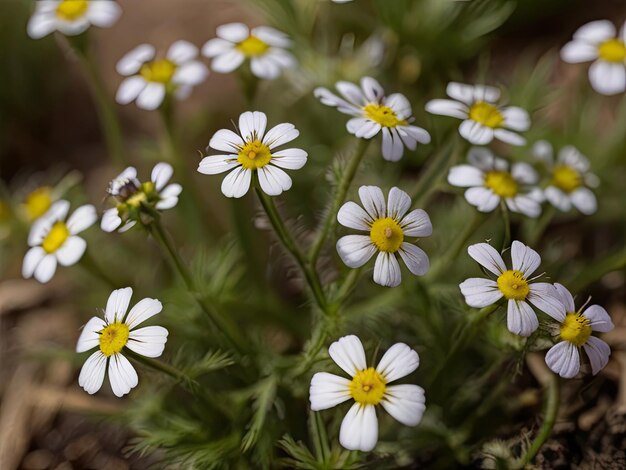 Photo eyebright euphrasia officinalis in the summer garden