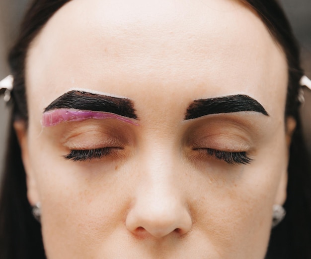 Foto ceretta per sopracciglia per donne correzione delle sopracciglia ceretta per sopracciglia