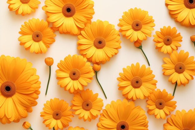 Eyecatching calendula flower mockup fresh plant generate ai