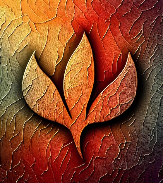 Eyecatching and luxurious autumn leaf design for art creation