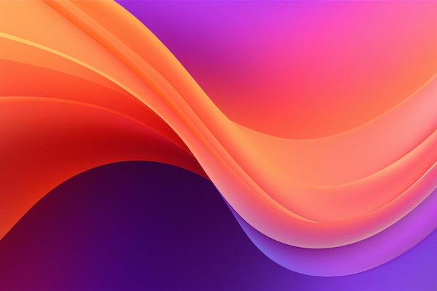 目立つオレンジ色の紫色のグラデーション