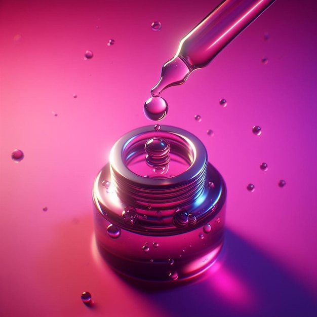 Eyedropper on magenta