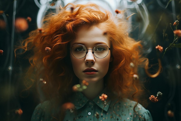 Eyeglasses Enchantress Captured A Stunning 32 Portrait of a Spectacled Woman