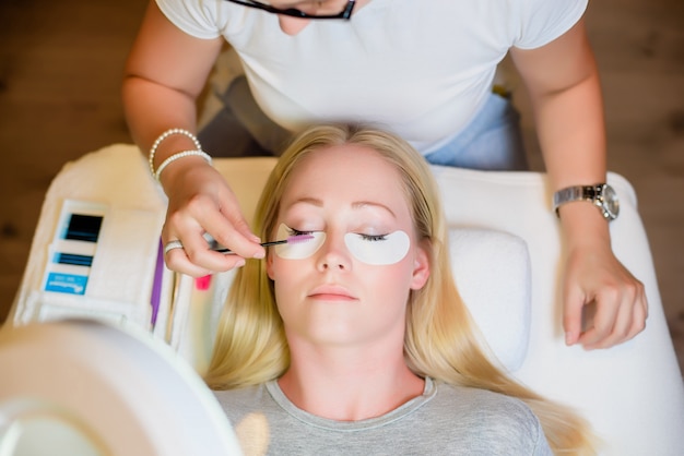 Eyelash extension procedure