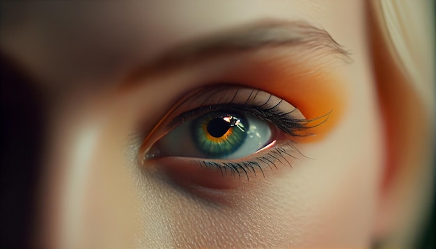 Глаза крупным планом Видение зрение хорошо гурманский макияж гриль с красивыми глазами