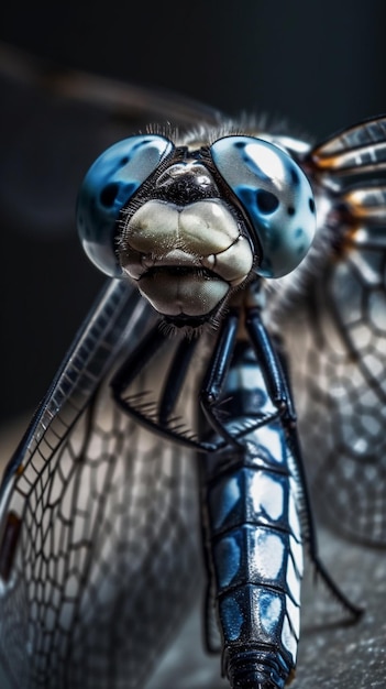 The eyes of a dragonfly