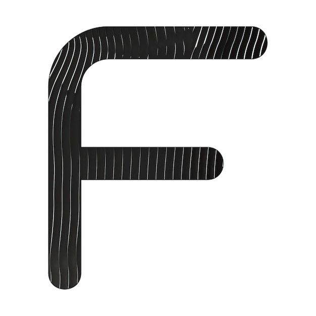 f icon black white lines texture