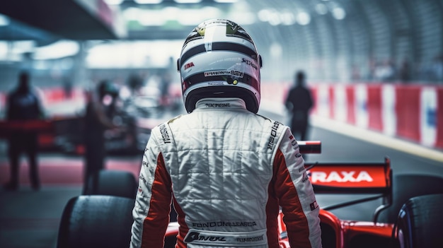 A F1 driver waiting for the race to start