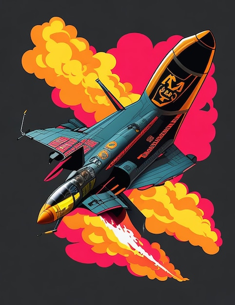 F15 Aeroplan Ai image for tshirt design