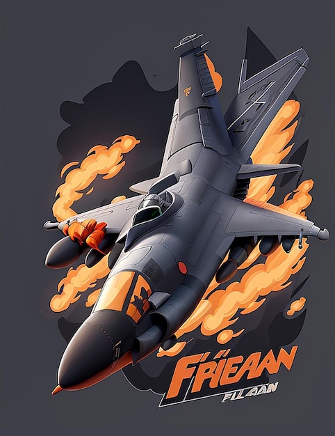 F15 Aeroplan Ai image for tshirt design