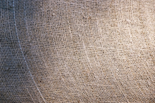 Fabric background Rough burlap texture Dirty burlap surface