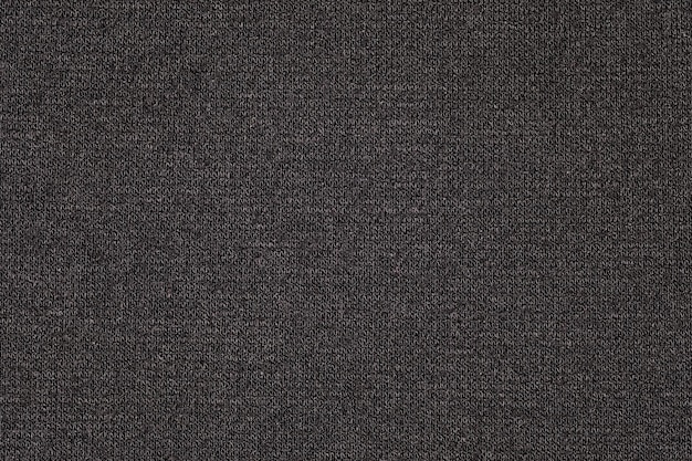 Fabric black knitted closeup background wallpaper uniform texture pattern