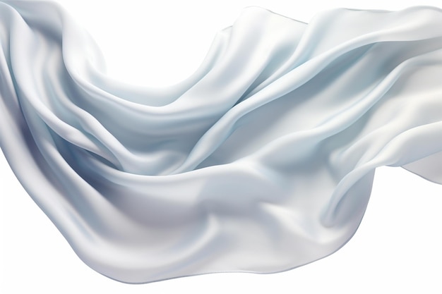 Fabric Cloth Flowing on Wind Textile Wave Flying