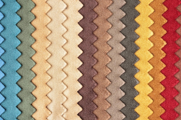 Fabric color samples texture background