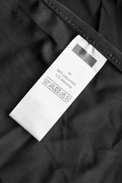 Fabric composition label