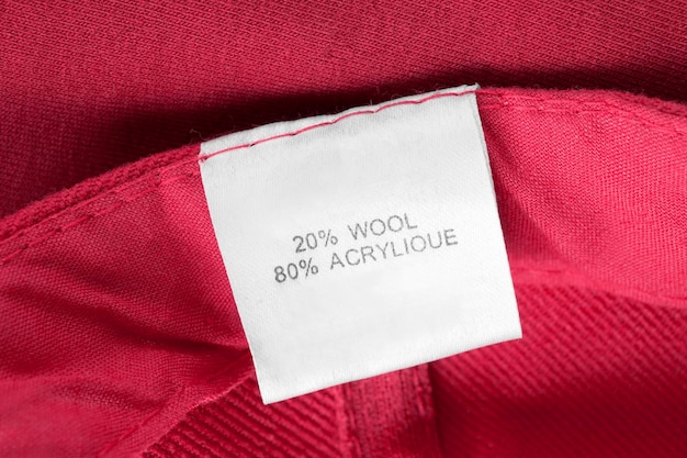 Fabric composition label