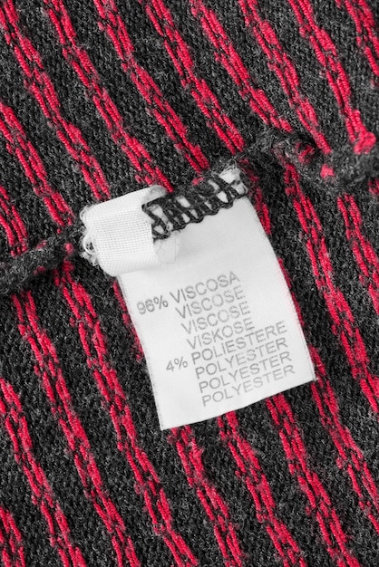 Fabric composition label