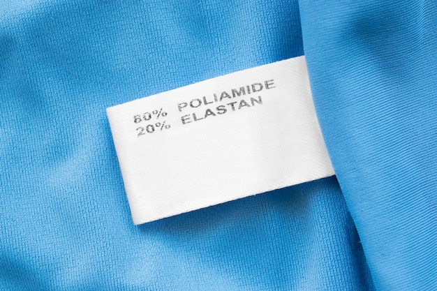 Fabric composition label