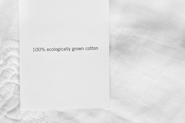 Fabric composition label