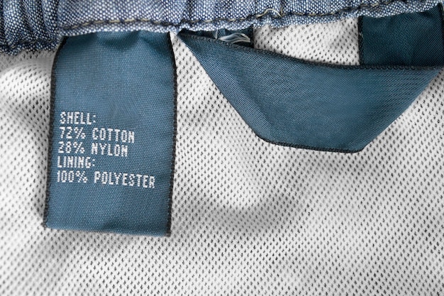 Fabric composition label