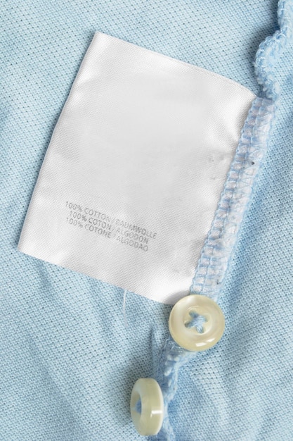 Fabric composition label