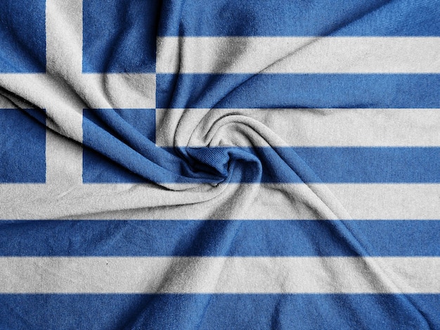 Fabric Flag of the Greece National Flag of the Greece