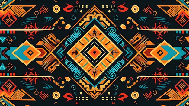 Fabric pattern ethnic design for clothing