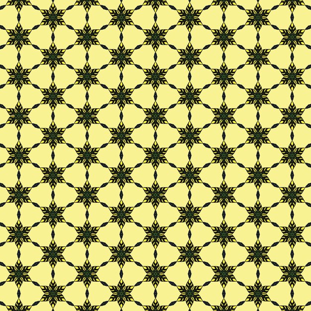 The fabric pattern is used as a background in yellow tones.