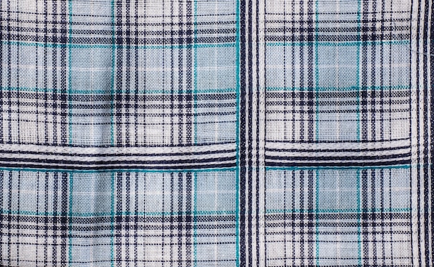 Fabric plaid texture. Cloth background