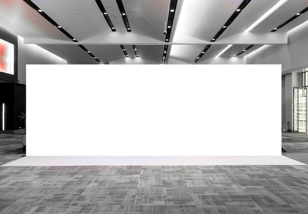 fabric pop up basic unit advertising banner media display backdrop, empty background