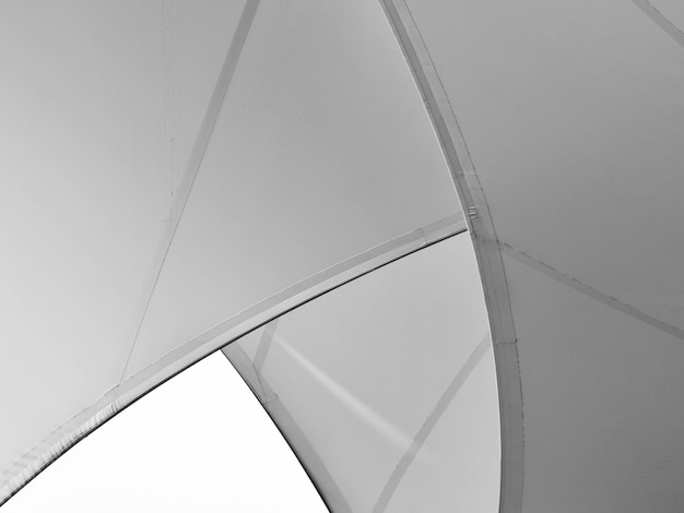 Fabric tensile roof - monochrome