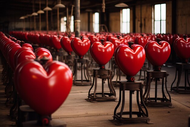 Foto fabriek die harten produceert